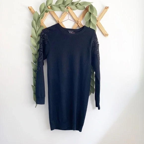 Theory Lindessa Lace Insert Sweater Dress